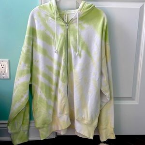 Pacsun Oversized Zip Up Sweatshirt